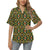 Kente Green Design African Print Women's Hawaiian Shirt