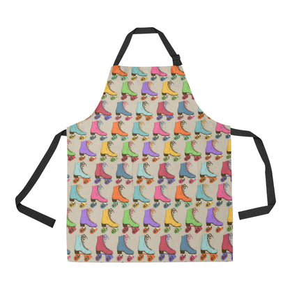 Roller skate Pattern Print Design A01 Apron with Pocket