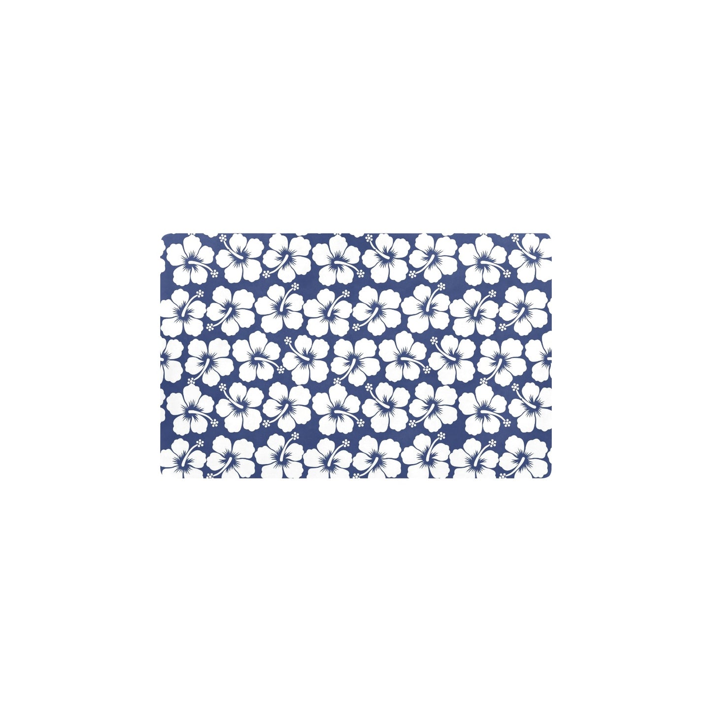 Hibiscus Pattern Print Design HB013 Kitchen Mat