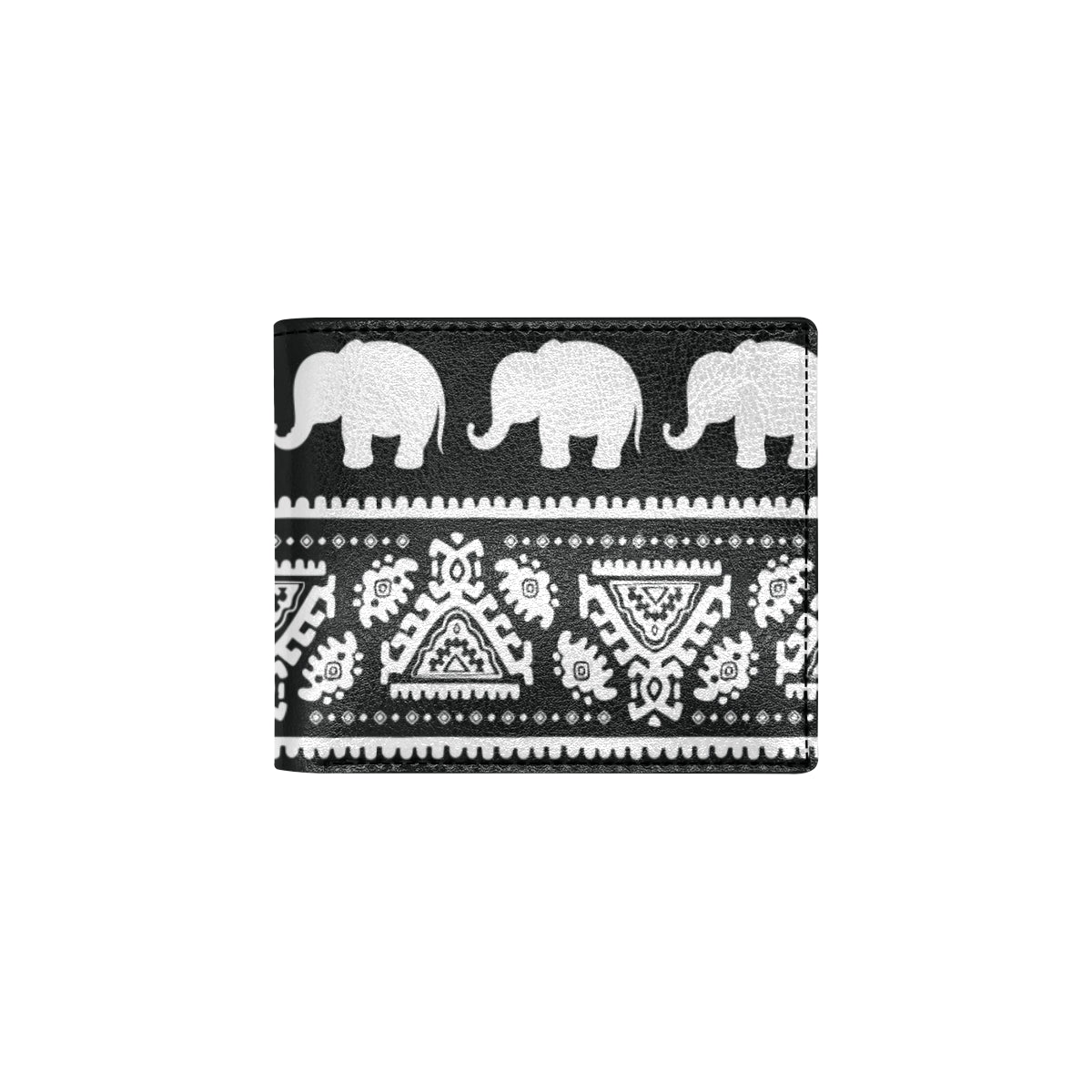 Elephant Pattern Men's ID Card Wallet
