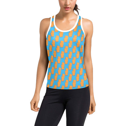 Waffle Print Design LKS304 Women's Racerback Tank Top
