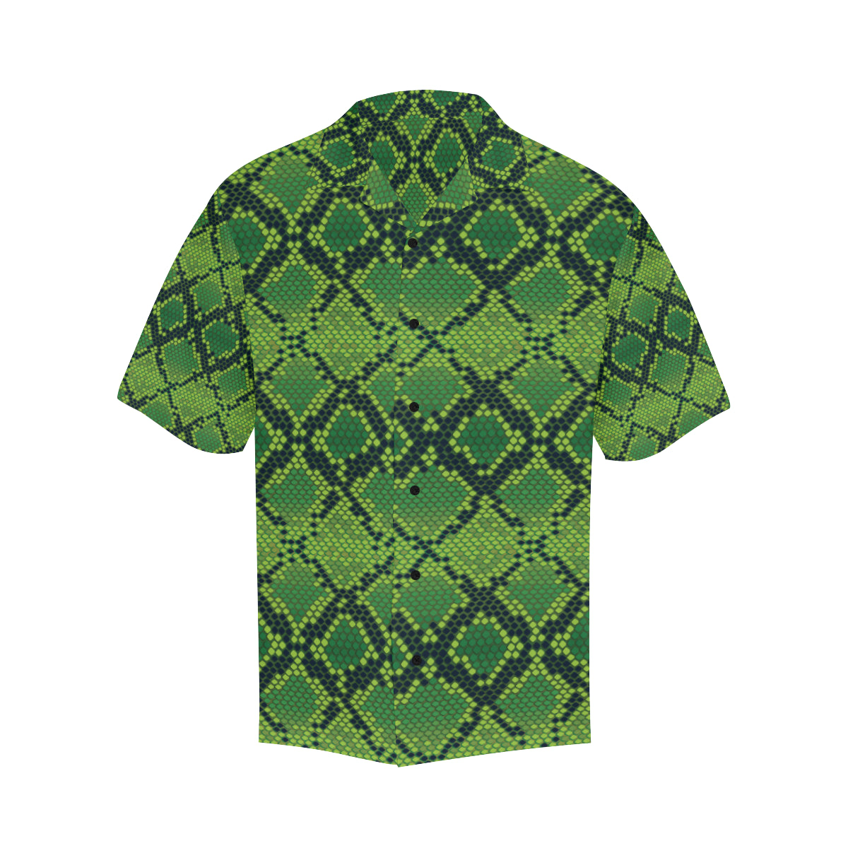 Python Green Pattern Print Design A01 Men's Hawaiian Shirt