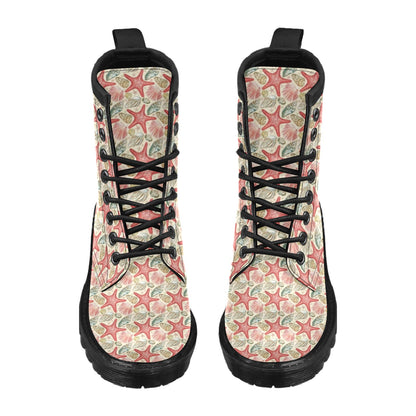 Seashell Print Design LKS301 Women's Boots