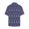 Anchor Pattern Print Design 07 Men's Hawaiian Shirt