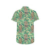 Leopard Pattern Print Design 03 Men's Short Sleeve Button Up Shirt