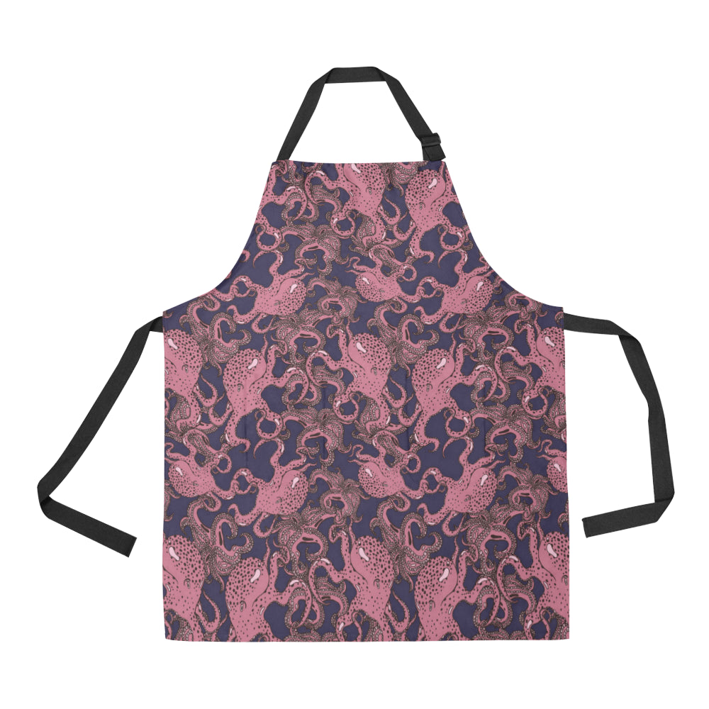 Octopus Pattern Print Design A03 Apron with Pocket