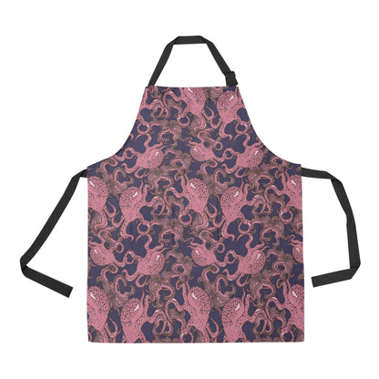 Octopus Pattern Print Design A03 Apron with Pocket