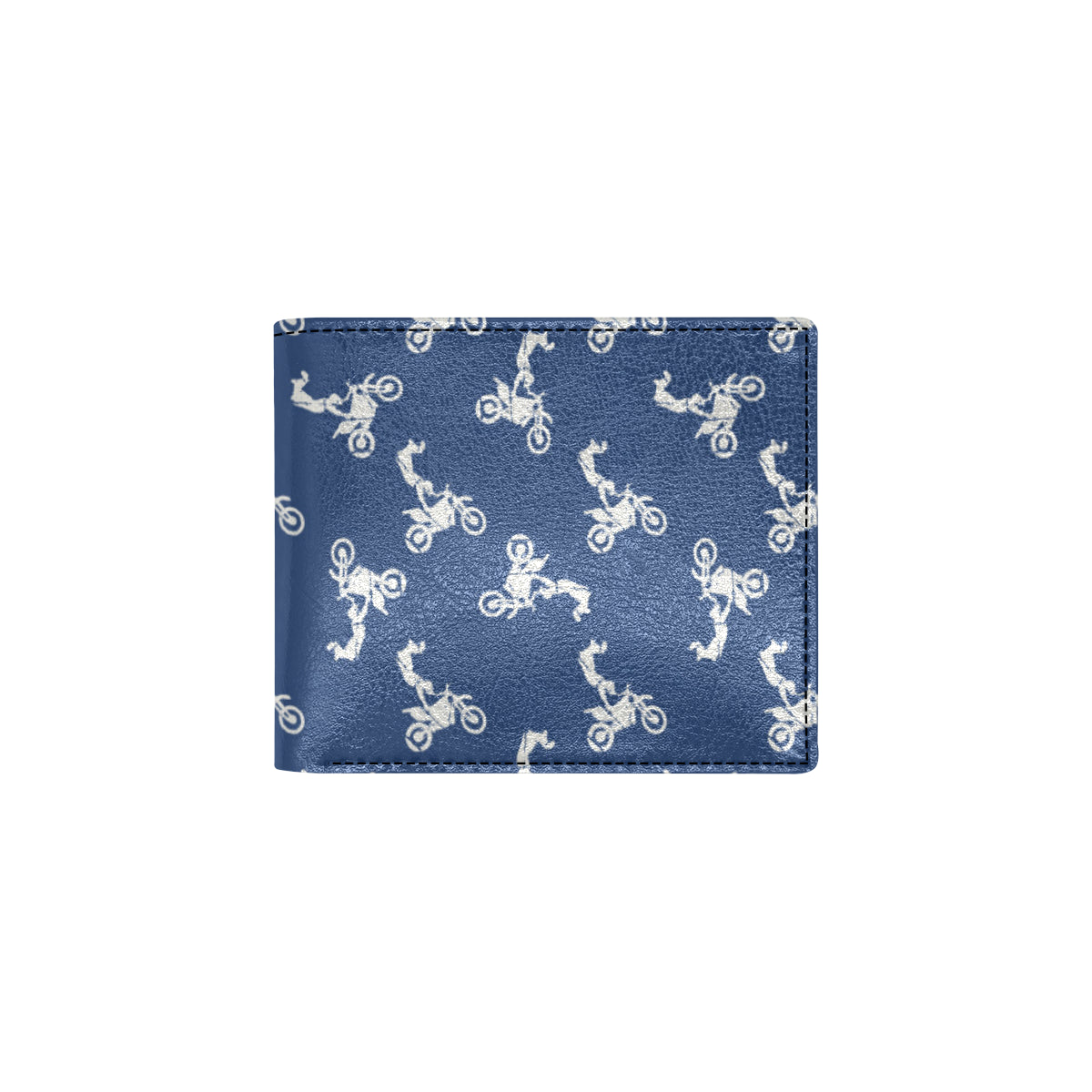 Motocross Pattern Print Design 01 Men's ID Card Wallet