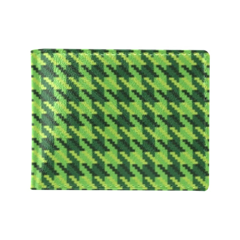 St Patricks Day Houndstooth Pattern Print LKS301 Men's ID Card Wallet