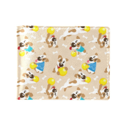 Russell Terriers Cute Print Design LKS304 Men's ID Card Wallet