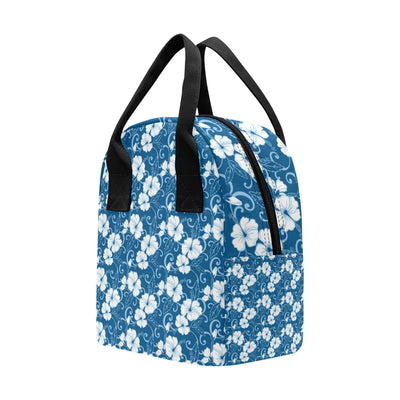 Hibiscus Pattern Print Design HB03 Insulated Lunch Bag