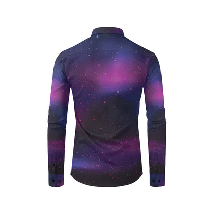 Night sky Pattern Print Design A04 Men's Long Sleeve Shirt