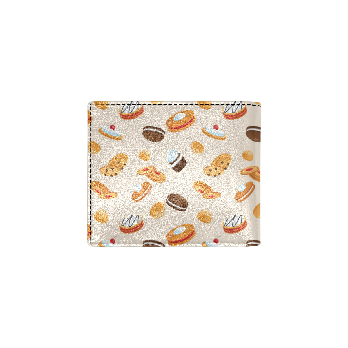 Biscuit Pattern Print Design 01 Men's ID Card Wallet