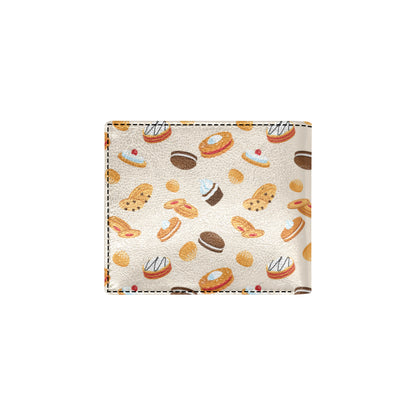 Biscuit Pattern Print Design 01 Men's ID Card Wallet