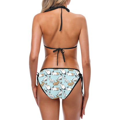 Rabbit Pattern Print Design RB018 Bikini