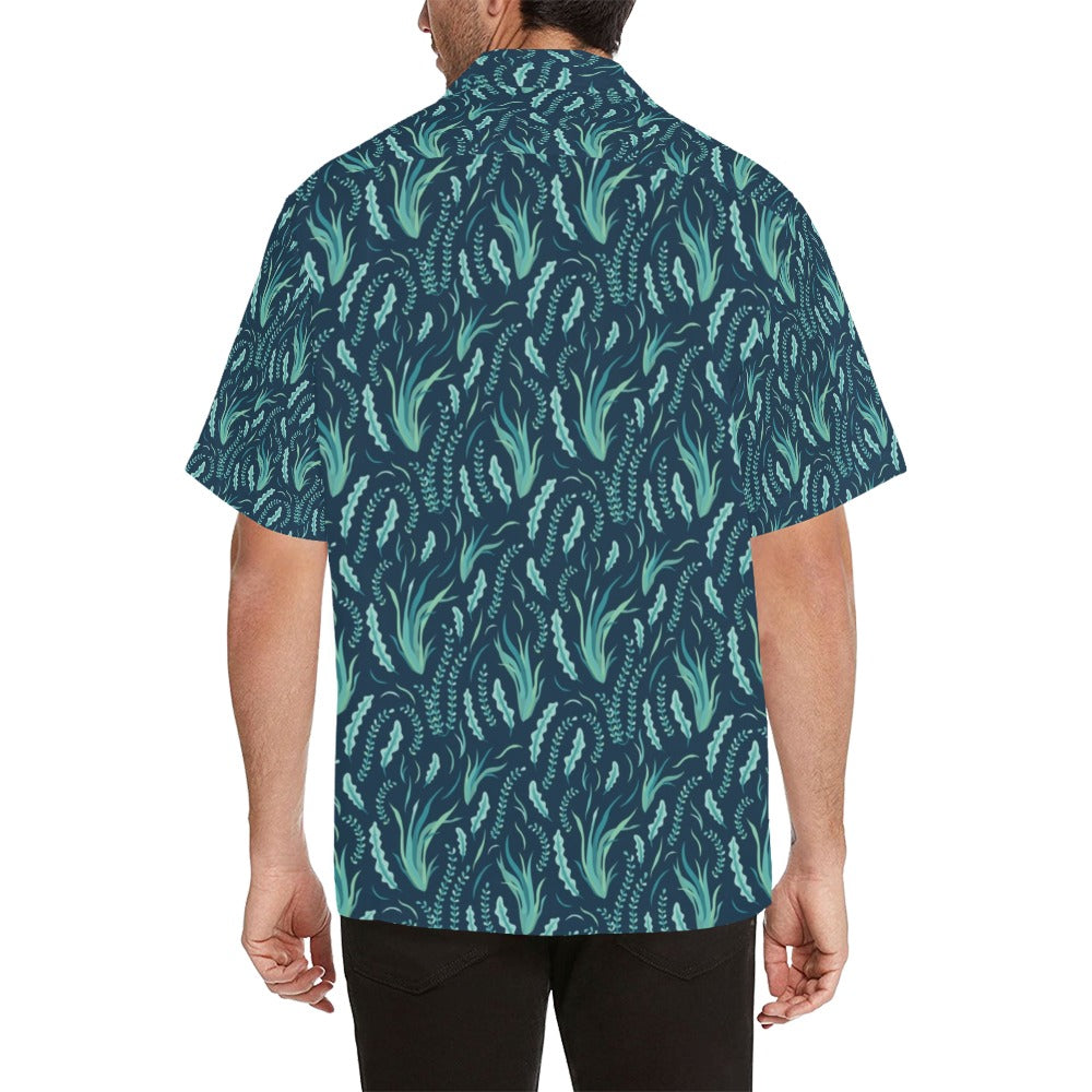 Seaweed Print Design LKS302 Men's Hawaiian Shirt