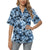 Tie Dye Dark Blue Print Design LKS306 Women's Hawaiian Shirt