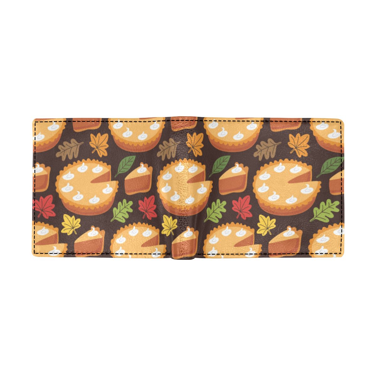 Pie Pattern Print Design A03 Men's ID Card Wallet