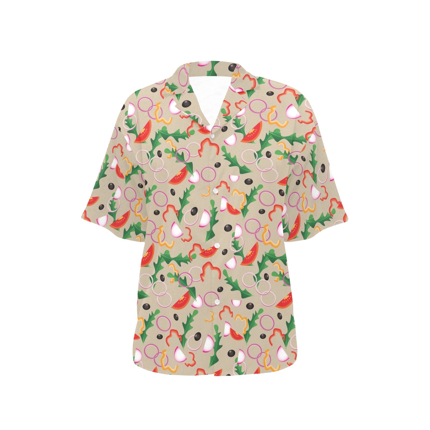 Salad Print Design LKS303 Women's Hawaiian Shirt