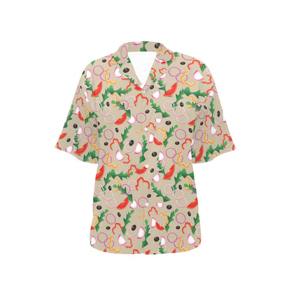 Salad Print Design LKS303 Women's Hawaiian Shirt
