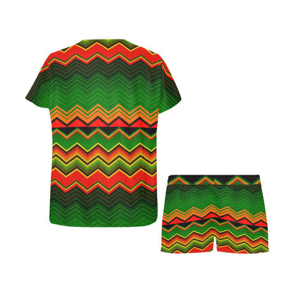 Serape Print Design LKS306 Women's Short Pajama Set