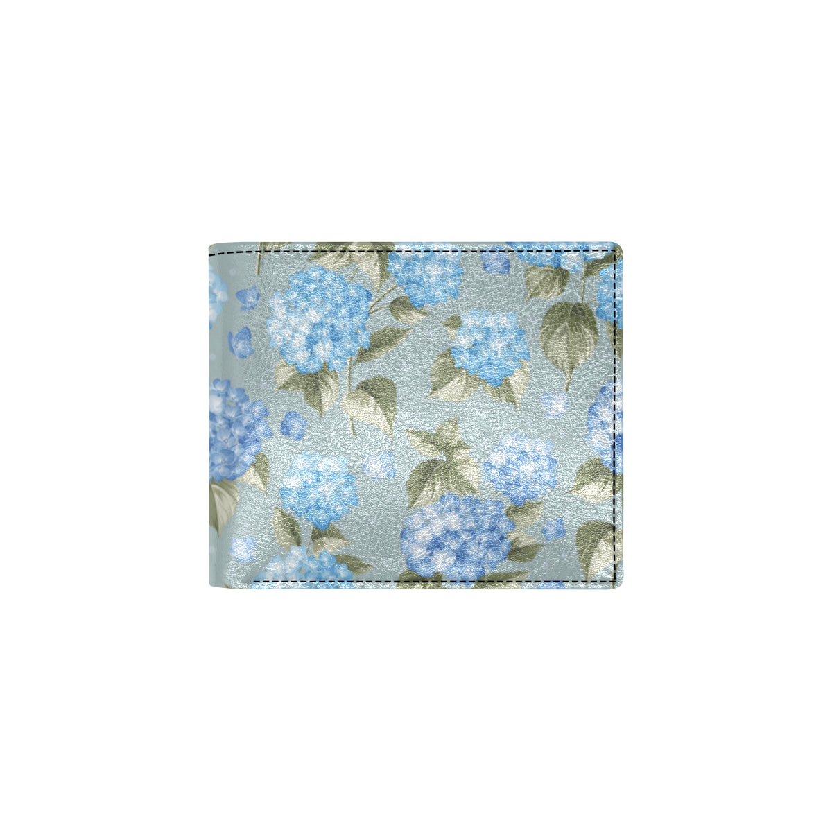 Hydrangea Pattern Print Design 01 Men's ID Card Wallet