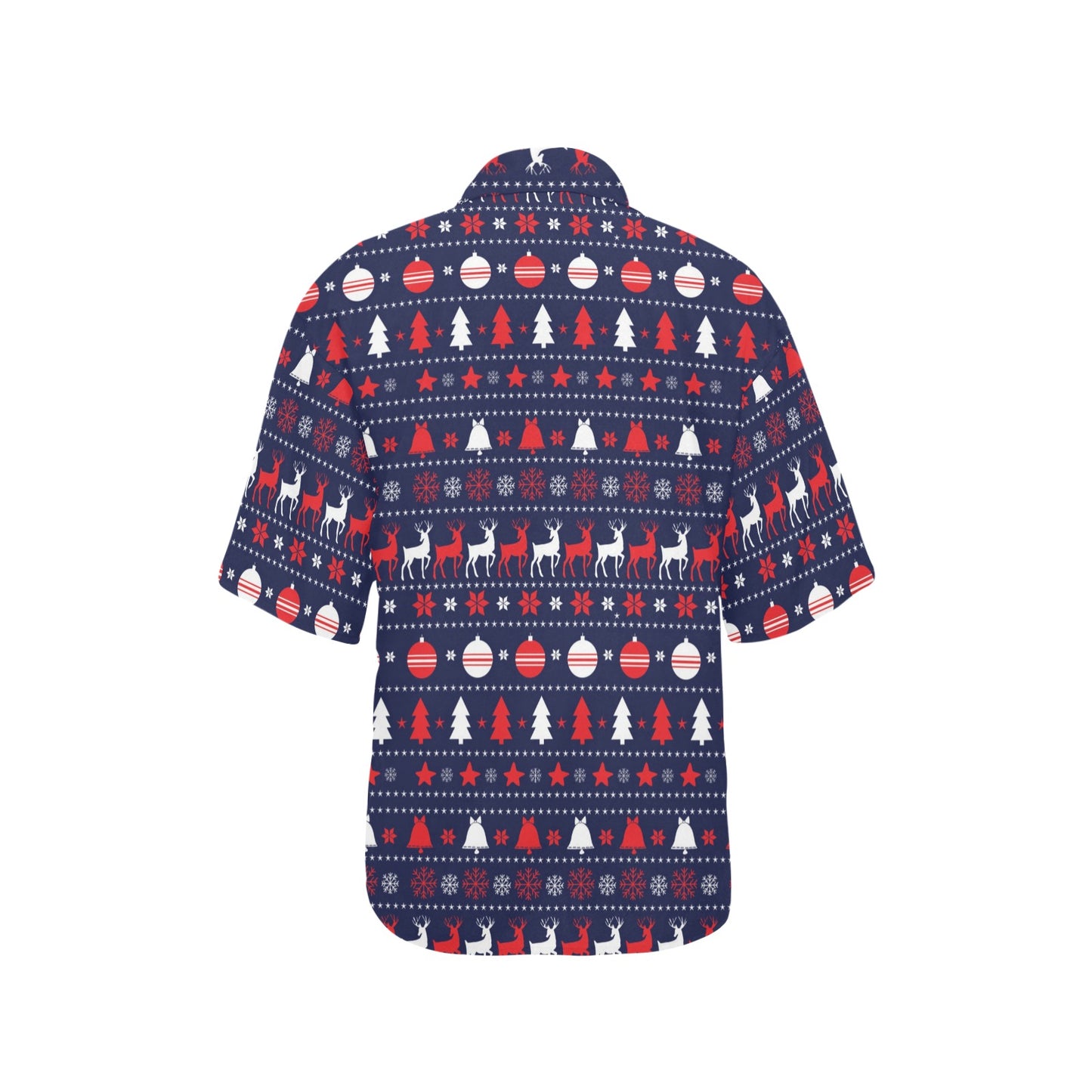 Reindeer Print Design LKS404 Women's Hawaiian Shirt
