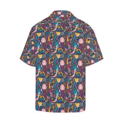 Mermaid Pattern Print Design 08 Men's Hawaiian Shirt