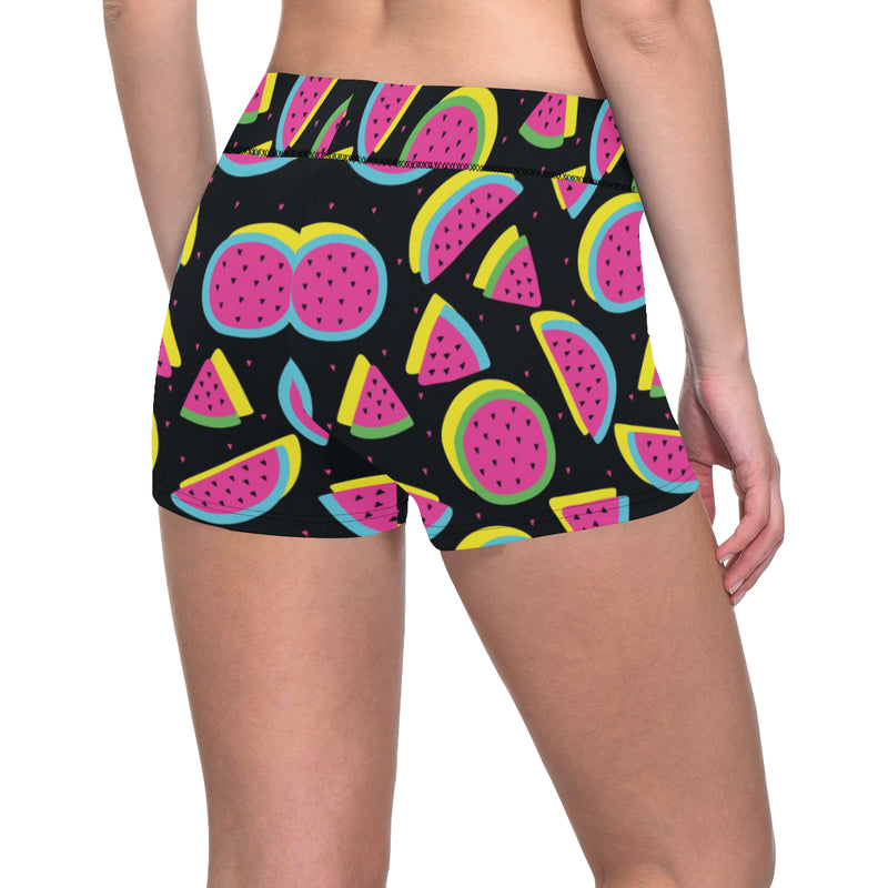 Watermelon Pattern Print Design WM07 Yoga Shorts