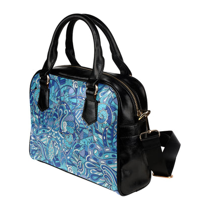 Funky Retro Pattern Print Design A02 Shoulder Handbag