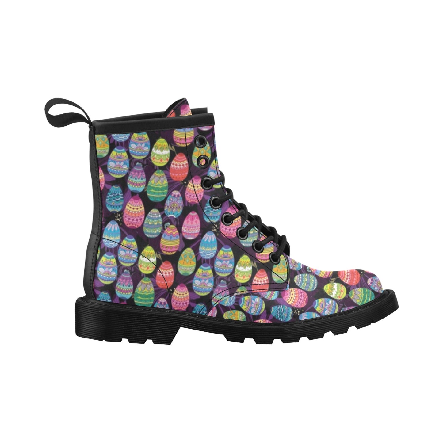 Easter Eggs Pattern Print Design RB08 Women's Boots