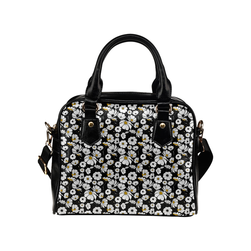 Daisy Pattern Print Design 02 Shoulder Handbag