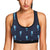 SeaHorse Blue neon Pattern Print Design 03 Sports Bra