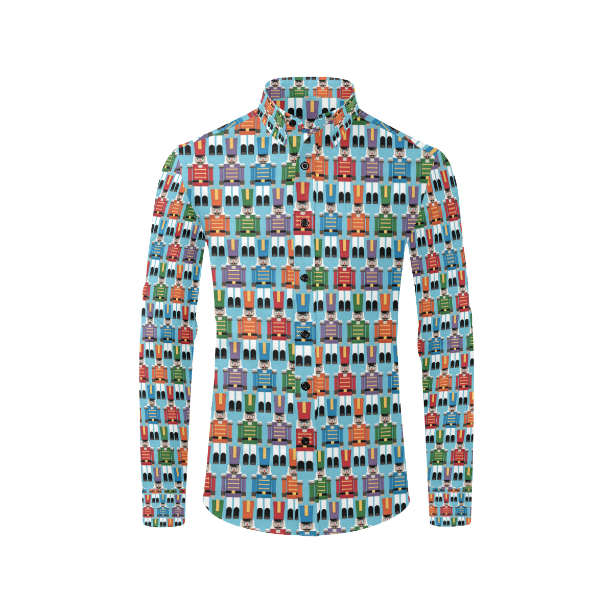 Nutcracker Pattern Print Design A02 Men's Long Sleeve Shirt