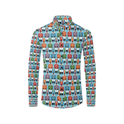 Nutcracker Pattern Print Design A02 Men's Long Sleeve Shirt