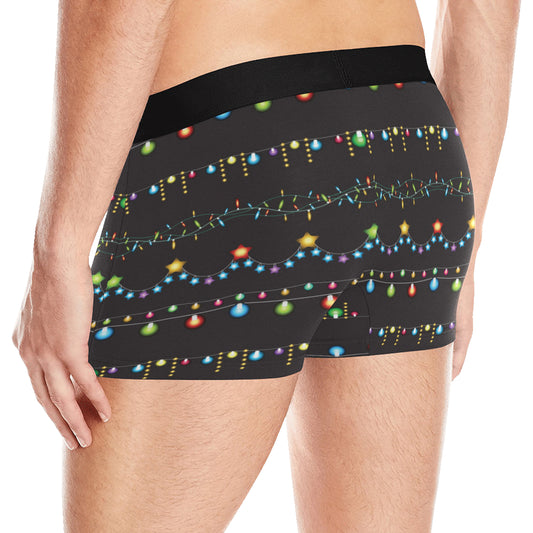 Christmas Light Pattern Print Design 01 Men's Boxer Briefs