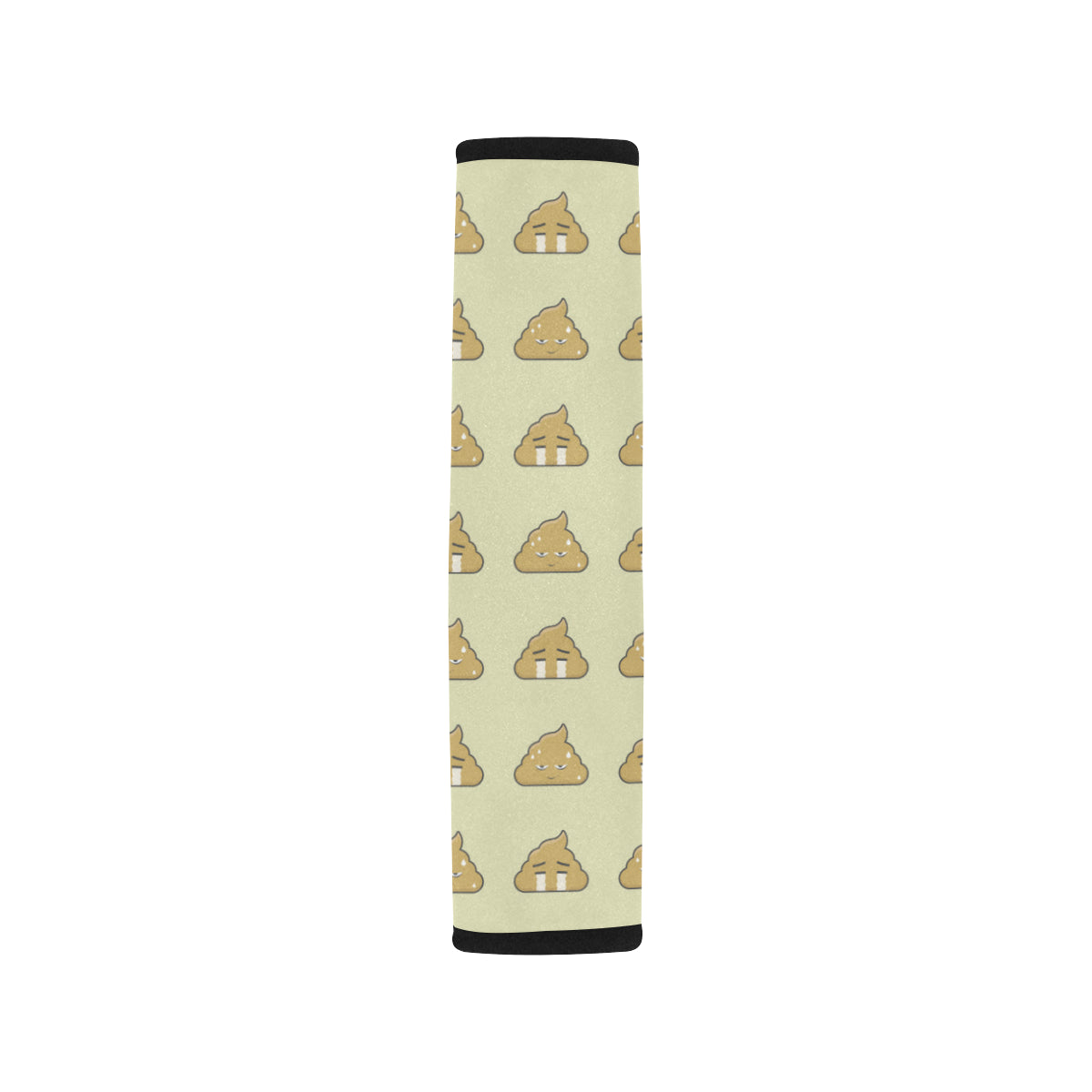 Poop Emoji Pattern Print Design A04 Car Seat Belt Cover