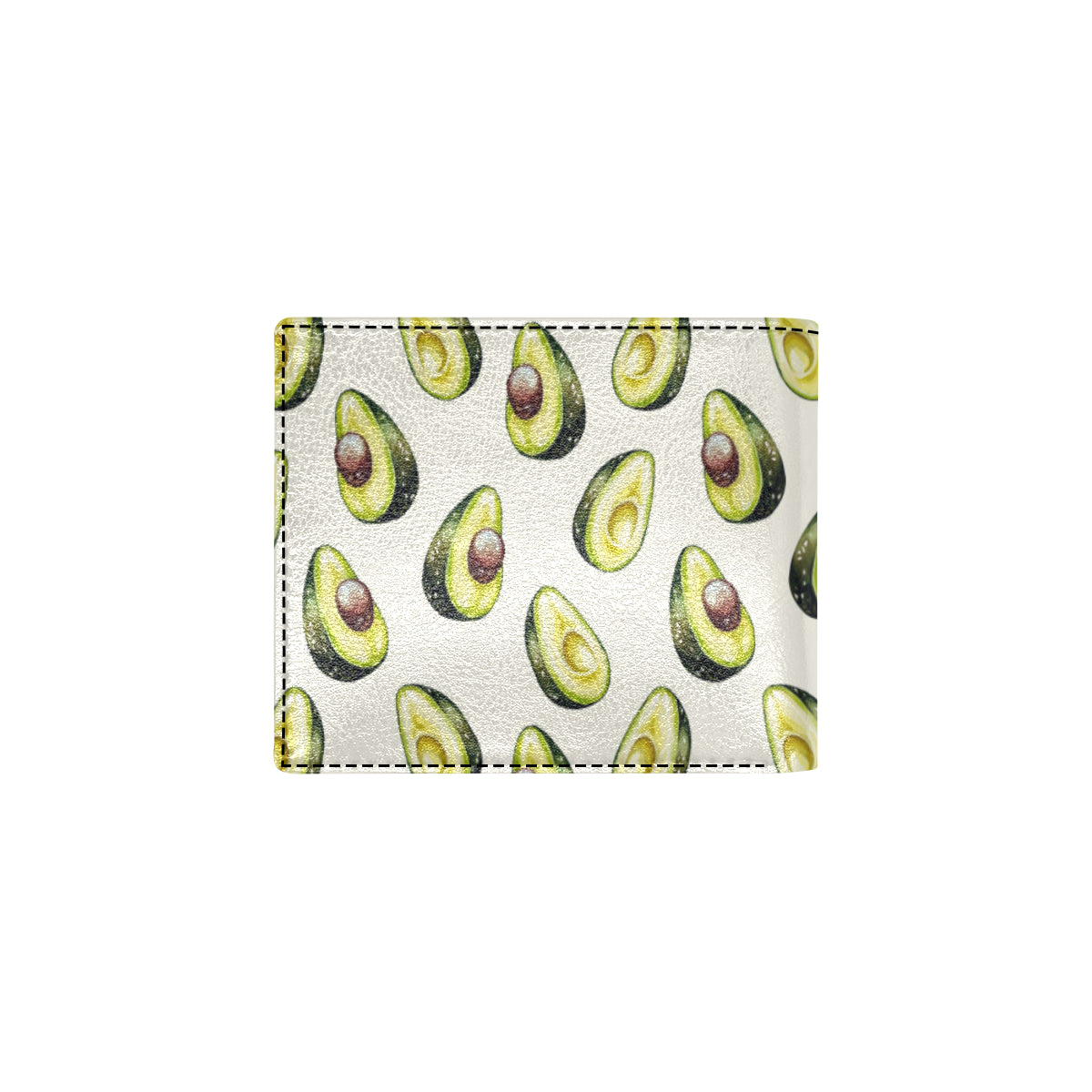 Avocado Pattern Print Design 01 Men's ID Card Wallet