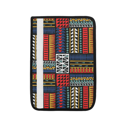 Kente Pattern Print Design 02 Car Seat Belt Cover