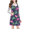 Monarch Butterfly Pattern Print Design 03 Apron with Pocket