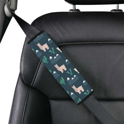 Llama Pattern Print Design 06 Car Seat Belt Cover