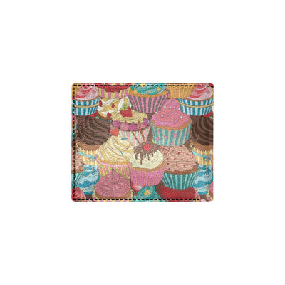 Cupcake Pattern Print Design CP01 Men's ID Card Wallet