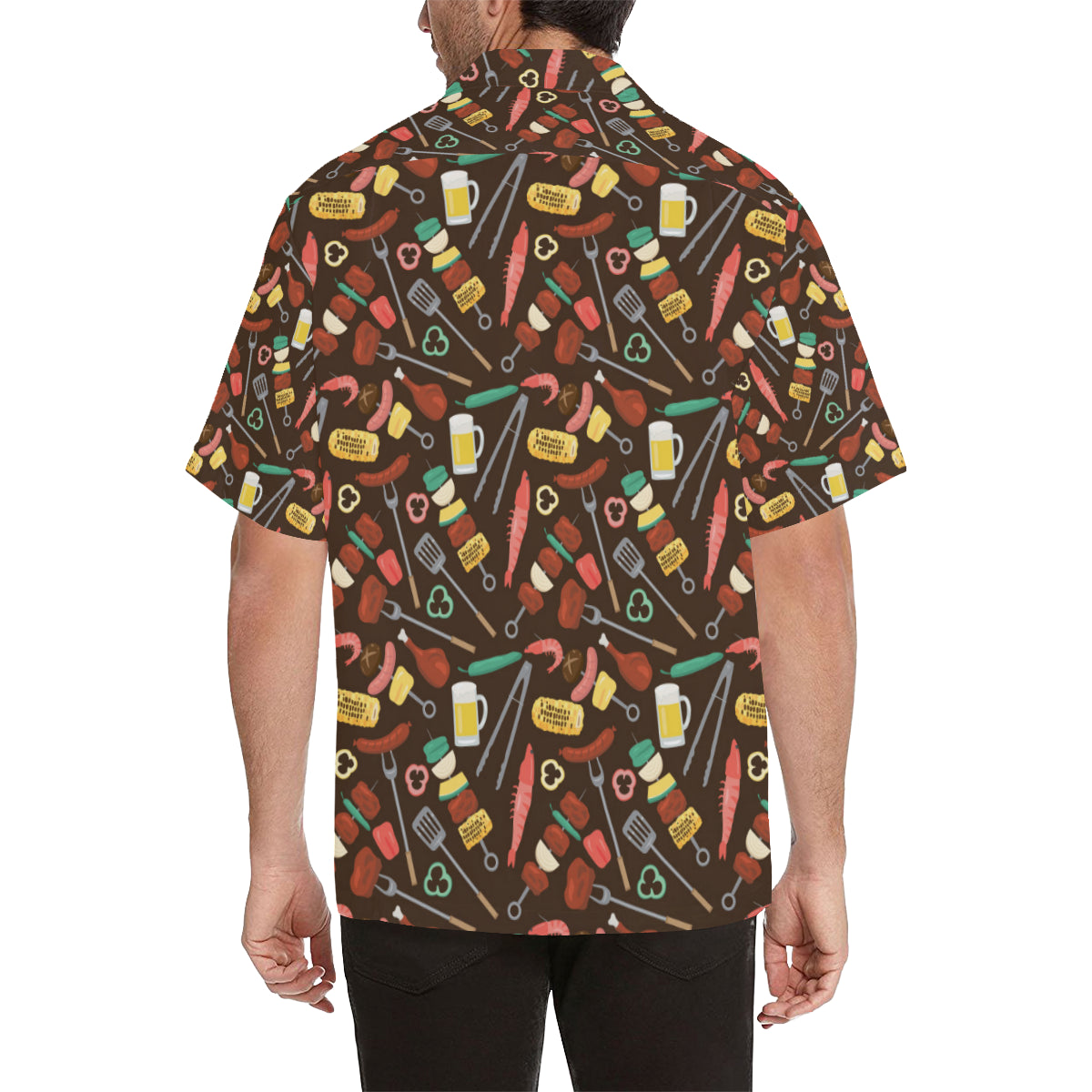 Barbecue Pattern Print Design 05 Men's Hawaiian Shirt
