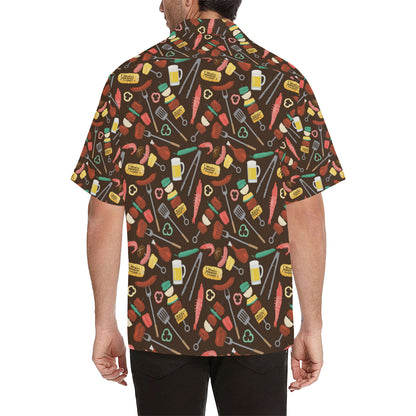 Barbecue Pattern Print Design 05 Men's Hawaiian Shirt