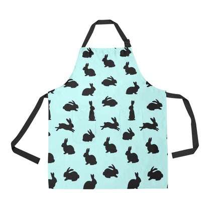 Rabbit Pattern Print Design RB010 Apron with Pocket