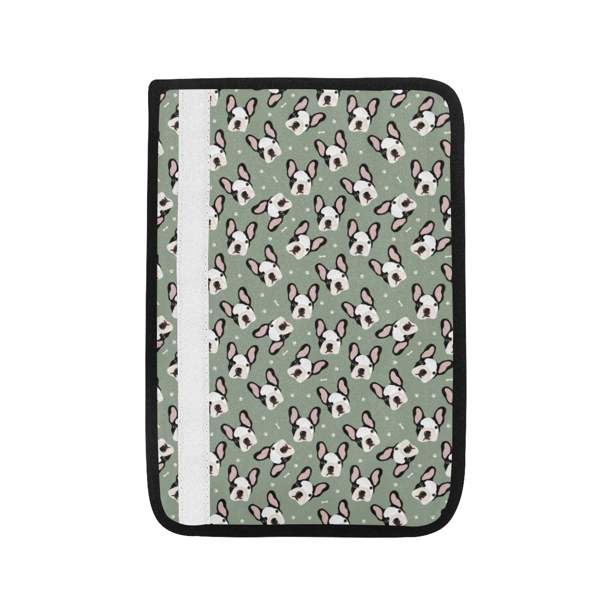 Boston Terrier Pattern Print Design 05 Car Seat Belt Cover