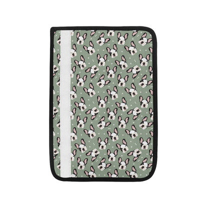 Boston Terrier Pattern Print Design 05 Car Seat Belt Cover