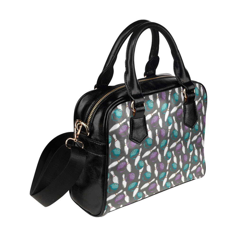 Bowling Pattern Print Design 03 Shoulder Handbag
