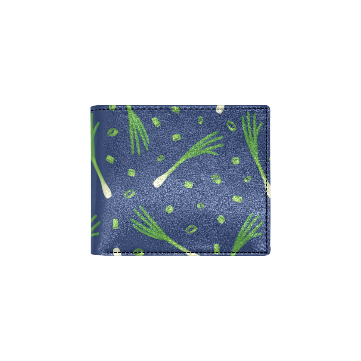 Leek Pattern Print Design 02 Men's ID Card Wallet