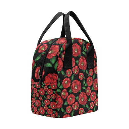 Camellia Pattern Print Design CM07 Insulated Lunch Bag